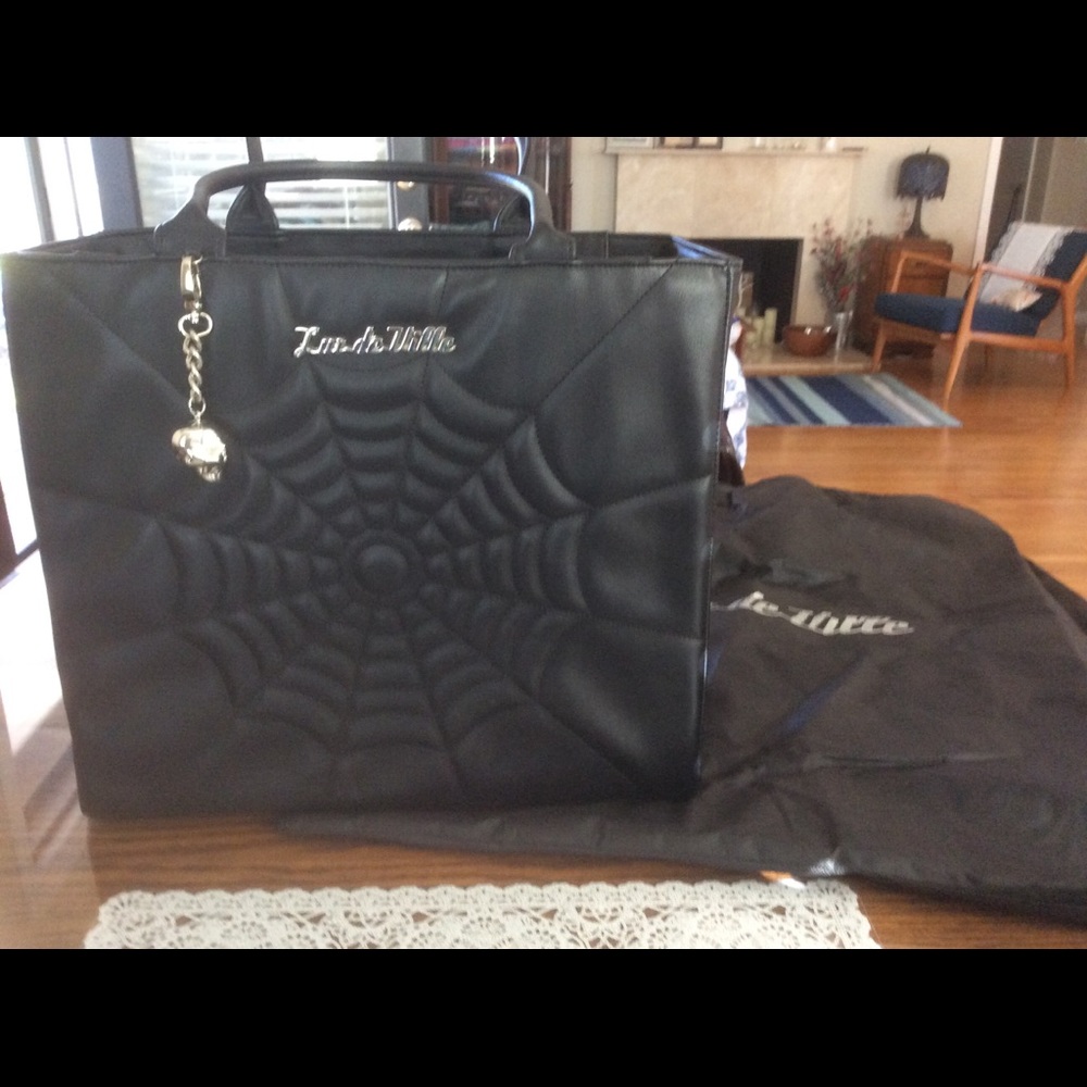 Extra large Lux de Ville spider web tote- retired